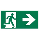 V znak za izlaz u slučaju nužde (Motiv: Izlaz u slučaju nužde – strjelica udesno, D x Š: 30 x 15 cm)