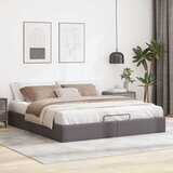 vidaXL Otomanski okvir kreveta bez madraca sivi 180x200cm umjetne kože Cijene
