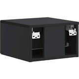  Noćni ormarić za montažu na zid 2 pcs Crna 34,5 x 33 x 20 cm | Eponuda.ba