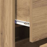 vidaXL Kreveta hrast artisan 34 x 34.5 x 90 cm Konstruirano drvo | shoptok.hr