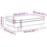  Dječja sofa s tabureom smeđa 100 x 50 x 30 cm od umjetne kože | shoptok.hr