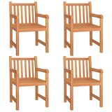  5-dijelni vrtni blagovaonski set od masivne tikovine Smeđa Dužina stola 110 cm | shoptok.hr