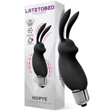 LATETOBED Hopye Rabbit Vibrating Bullet Silicone Black