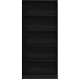  Polica za knjige crni hrast 80x24x176 cm konstruirano drvo | shoptok.hr