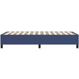  Okvir za krevet s oprugom plava 100x200cm od tkanine Slike