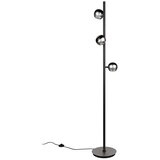 Trio Select Črna/v srebrni barvi LED stoječa svetilka (višina 150 cm) Orbit – | Shoptok.si