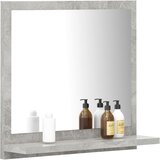  Kupaonsko ogledalo boja betona 40x10,5x37 cm konstruirano drvo | shoptok.hr