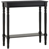 Crni pomoćni stol od masivnog bora 30x80 cm Heritage –
