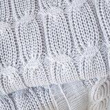 Catherine Lansfield Siva pletena odeja 130x170 cm Chunky Marl Knit – | Shoptok.si
