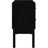  Konzolni ormarić crni 90 x 40 x 78 cm od masivne borovine | shoptok.hr