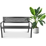  Ornamental vrtna klupa s naslonjom, park klupa za terasu i balkon, metalna konstrukcija Cijene