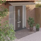 vidaXL Nadstrešek za vrata črn 300x100 cm polikarbonat Cene