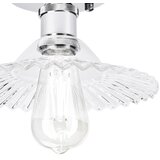  plafonski luster trish 1xE27/15W/230V sjajni hrom/prozirno staklo | Eponuda.com