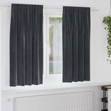  Zavjese za zamračivanje 2 pcs Tamno siva 140 x 175 cm Baršun | shoptok.hr