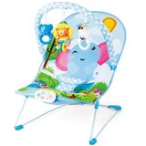 Magic Toys Vibracijski in glasbeni ležalnik s slonjim vzorcem Cene