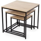 Compactor Stolići za kavu u setu 3 kom u prirodnoj boji 50x50 cm – | shoptok.hr