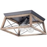 Rustik 168 plafonska svetiljka 2*E27 crna/drvo | Eponuda.com