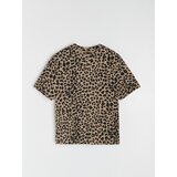 Sinsay Pamučna majica s leopard uzorkom | shoptok.hr