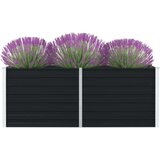vidaXL Povišena vrtna gredica 160x80x45 cm pocinčani čelik antracit Cijene