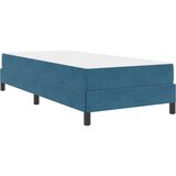 Box Postelja z vzmetnico z vzmetnico Temno modra 80 x 220 cm blago, (5000124018) | Shoptok.si