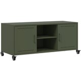 Furnova TV omarica olivno zelena 100,5x39x43,5 cm jeklo, (21922506) Cene