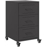 vidaXL Nočna omarica črna 36x39x59 cm jeklo, (21242842) | Shoptok.si