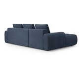 Cosmopolitan Design Temno modra raztegljiva/s prostorom za shranjevanje kotna sedežna garnitura (levi kot/z ležalnikom) Linz – | Shoptok.si