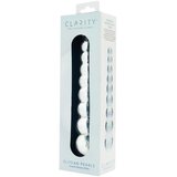 Clarity Elysian Pearls - stekleni dildo z biseri (prozoren) | Shoptok.si