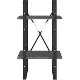 vidaXL ormarić za knjige s 2 razine sivi 40 x 30 x 70 cm od borovine | shoptok.hr