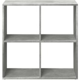 vidaXL Sobna pregrada / regal za knjige sivi 69,5x29x69,5 cm drveni | shoptok.hr