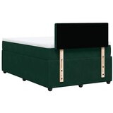  box spring s madracem tamnozeleni 120x190 cm baršunasti | shoptok.hr