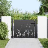  Vrtna vrata Crna 110 x 105 cm Čelik s praškastim premazom | Eponuda.com