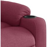  Naslonjač na podizanje od tkanine crvena boja vina | shoptok.hr