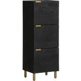 vidaXL Visoka tabla črna 40x33x110 cm Izoblikovan les Cene