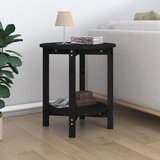  Stolić za kavu crni Ø 55x60 cm od masivne borovine | shoptok.hr