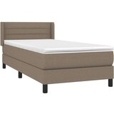  Krevet s oprugama i madracem smeđesivi 80x200 cm od tkanine | shoptok.hr