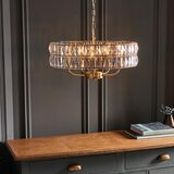  Endon 106244 - Luster na lancu CLIFTON 5xE14/6W/230V prečnik 50,5 cm mesing/prozirno | Eponuda.com