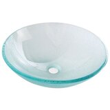Sapho Steklen okrogel umivalnik ø 42 cm Ice – Cene