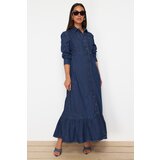Trendyol Dark Blue Maxi Modest Denim Dress | shoptok.hr