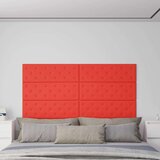  Zidne ploče od umjetne kože 12 kom crvene 90 x 30 cm 3 24 m² Cijene
