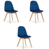 Bora stolica - tamnoplavi baršun x 3 | shoptok.hr