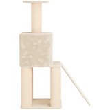  Mačje drvo s sisalnim postoljima za grebanje Krem 146 cm | shoptok.hr