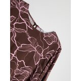 Sinsay Viskozna bluza s twill obrubom i cvjetnim motivom | shoptok.hr