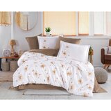  Amara - Brown Brown Satin Double Quilt Cover Set Cene