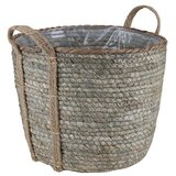 A.H.G. Ukrasna košara za biljke (Vanjska dimenzija (ø x V): 24 x 18 cm, prirodni materijali, Smeđa, siva) | shoptok.hr