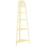 ADDU rumena kovinska kotni regal za balkon mwh, višina 180 cm