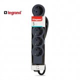 Legrand 694564 produžni blok 5X2P+E 3M (crna/t.siva) | Eponuda.com