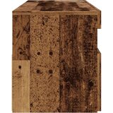 vidaXL TV omarica z LED starinski les 120x35x40 cm inženirski les | Shoptok.si