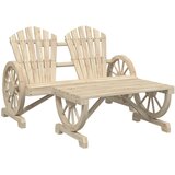 Maison Chic Seti vrtnega pohištva - Vrtna garnitura - Vrtni pohištvo set 2-delna trden les jelke, (21809821) | Shoptok.si