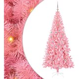 vidaXL Božično drevo med 300 LED z stojalom Roza 240 cm PVC | Shoptok.si